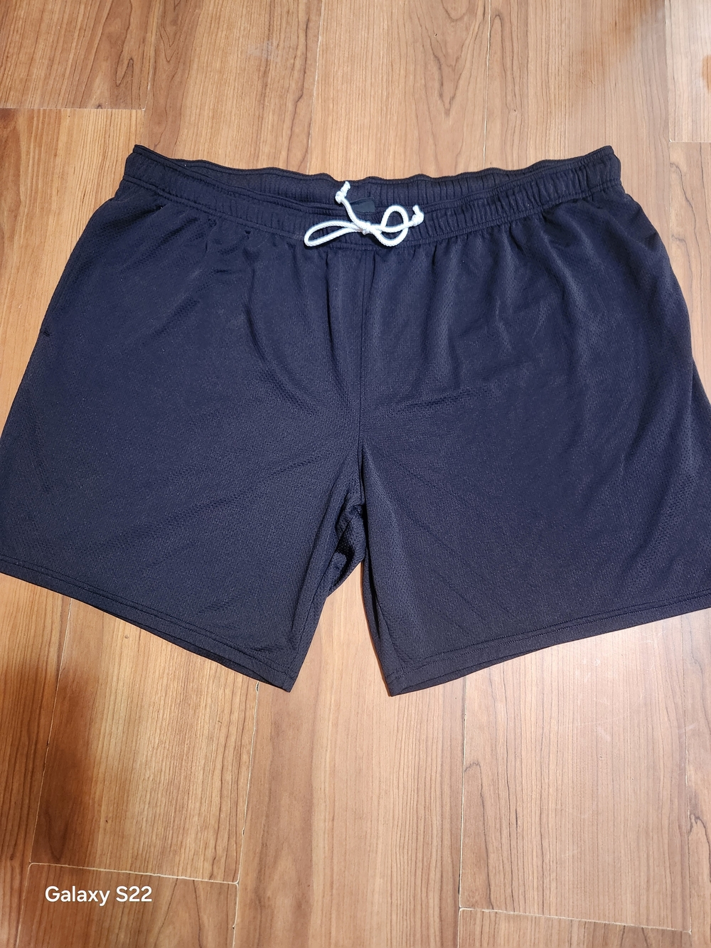Men's Athletic Shorts with Drawstring - Black